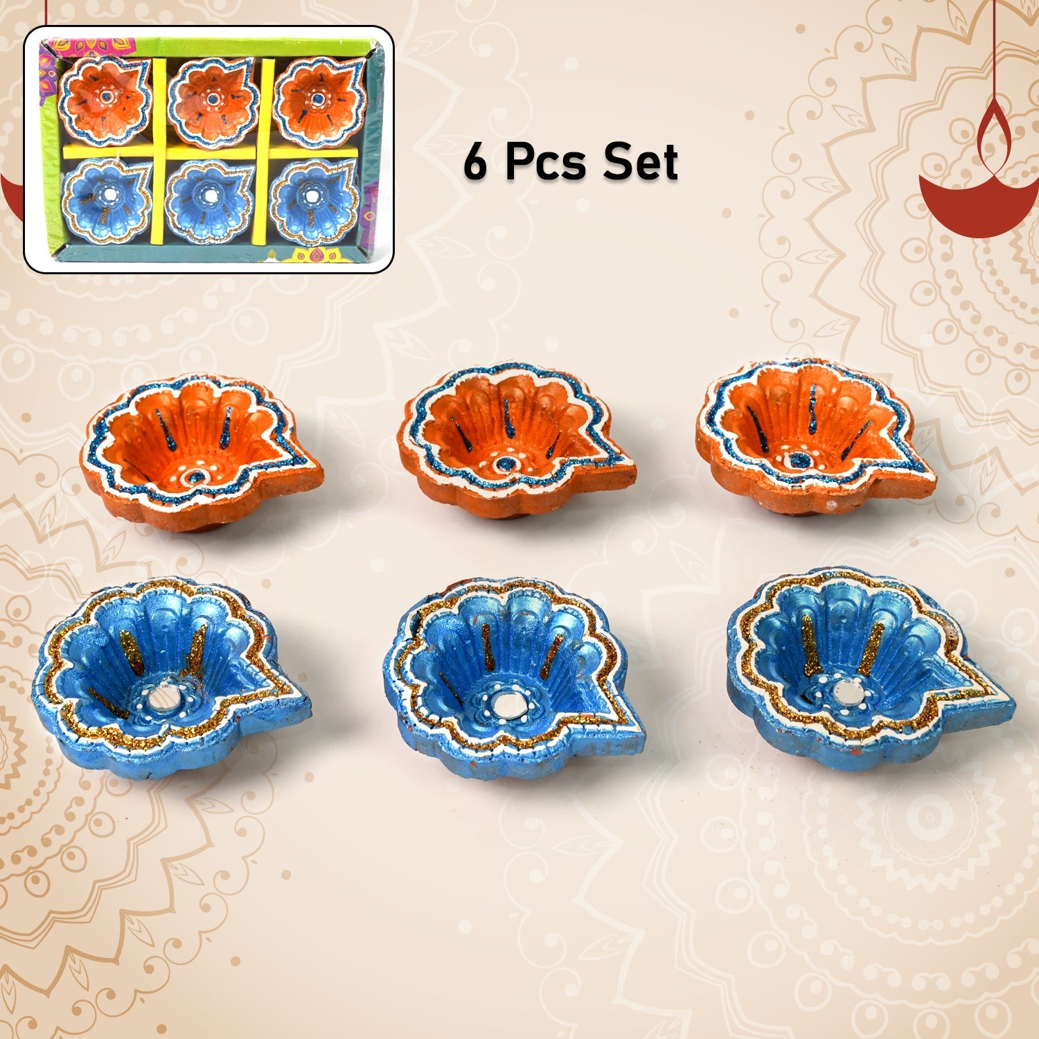 Peacock Design Diya Peacock Design Diya